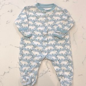 JoJo Maman Bebe Polar Bear Footie